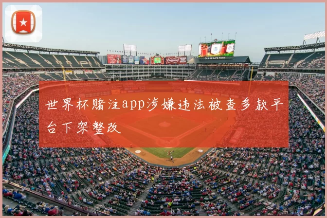 世界杯赌注app涉嫌违法被查多款平台下架整改